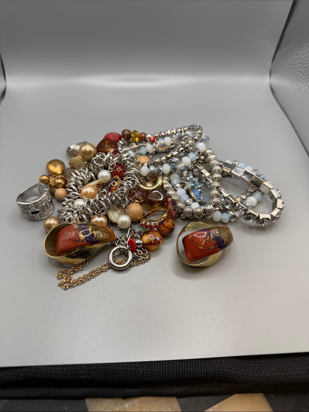 Multicolor Beaded Statement Jewelry Lot